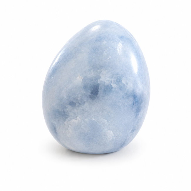 incenso em Esfera de calcita azul polida, 1,735k
