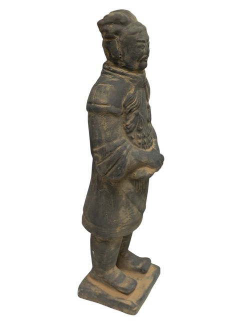 incenso em Estátua de General em Terracota Preta, 21 cm|pt