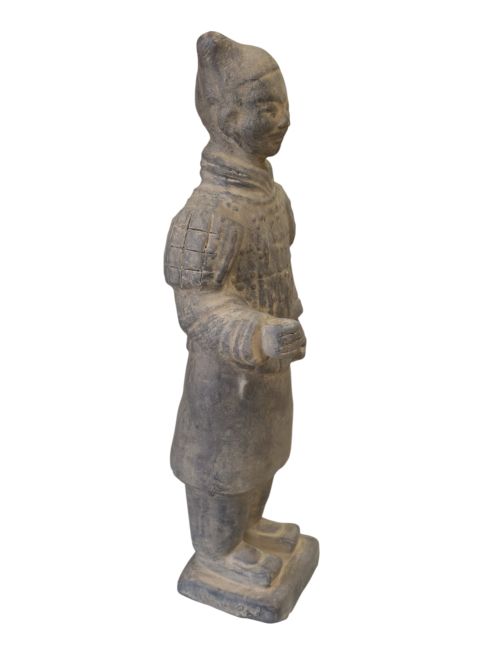 incenso em Estátua de guerreiro de terracota preta de 25 cm|pt