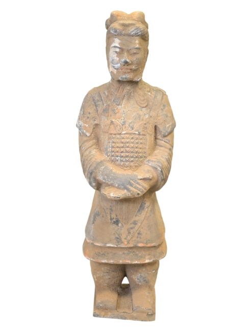 incenso em Estátua antiga de terracota colorida, tamanho padrão, 36 cm