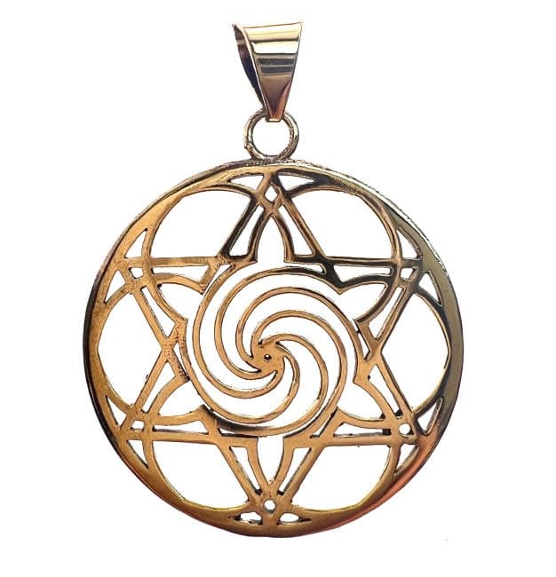 incenso em Pendente Estrela de Bronze 3.5cm