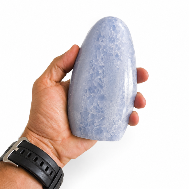 incenso em calcita azul polida 0,862 kg|pt