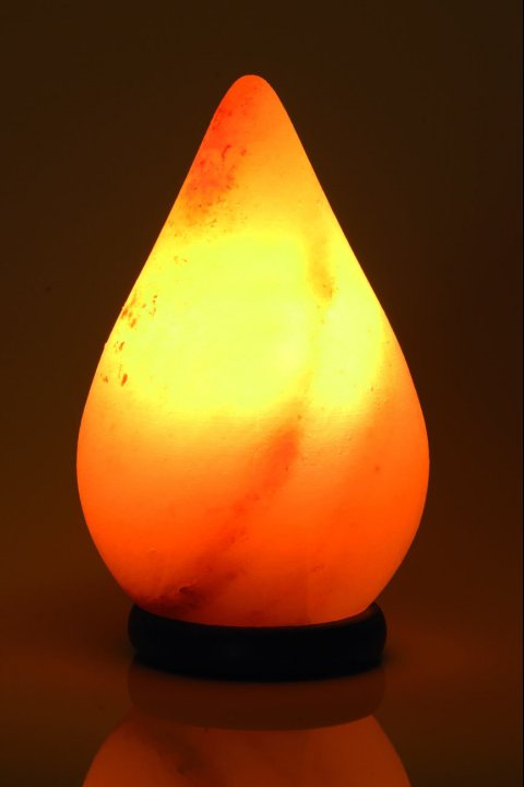 Lâmpada de sal em formato de gota polida, 2-3 kg