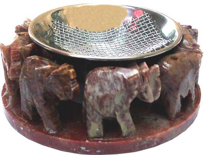 incenso em Suporte para incenso com queimador de 8 elefantes 8cm