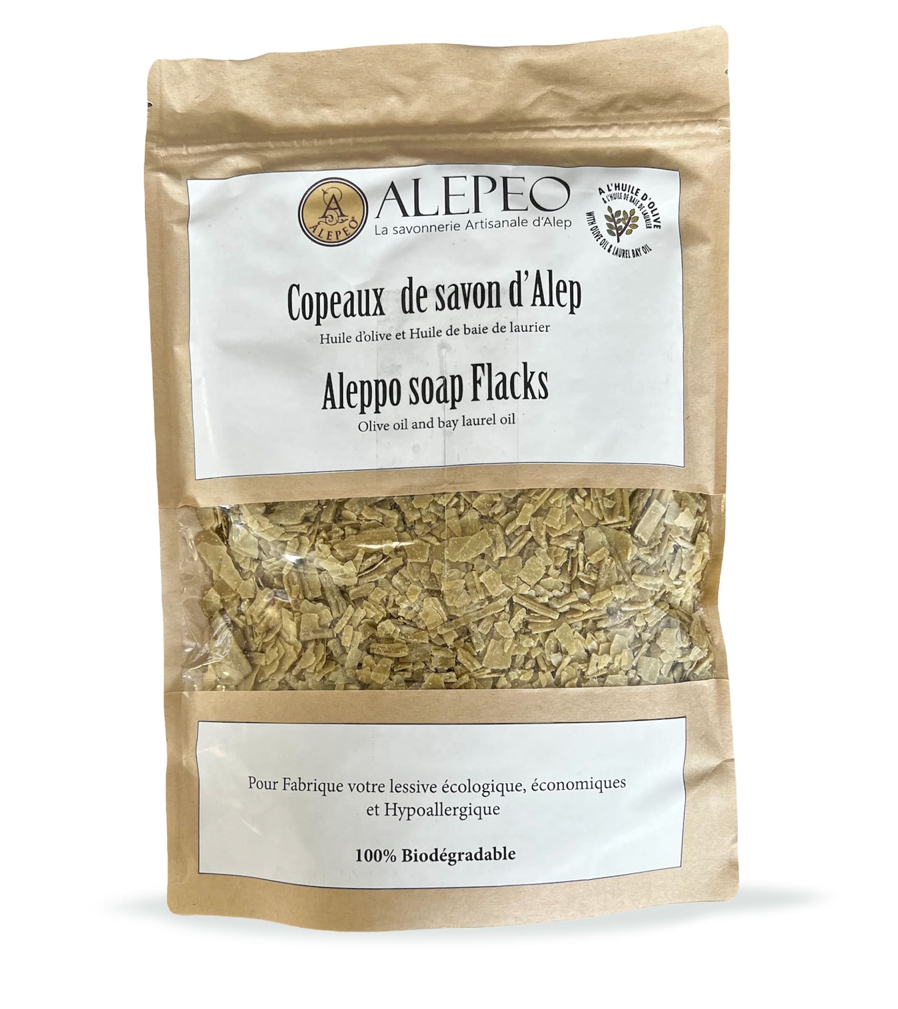 incenso em Aparas de sabão Aleppo detergente ecológico 500 g