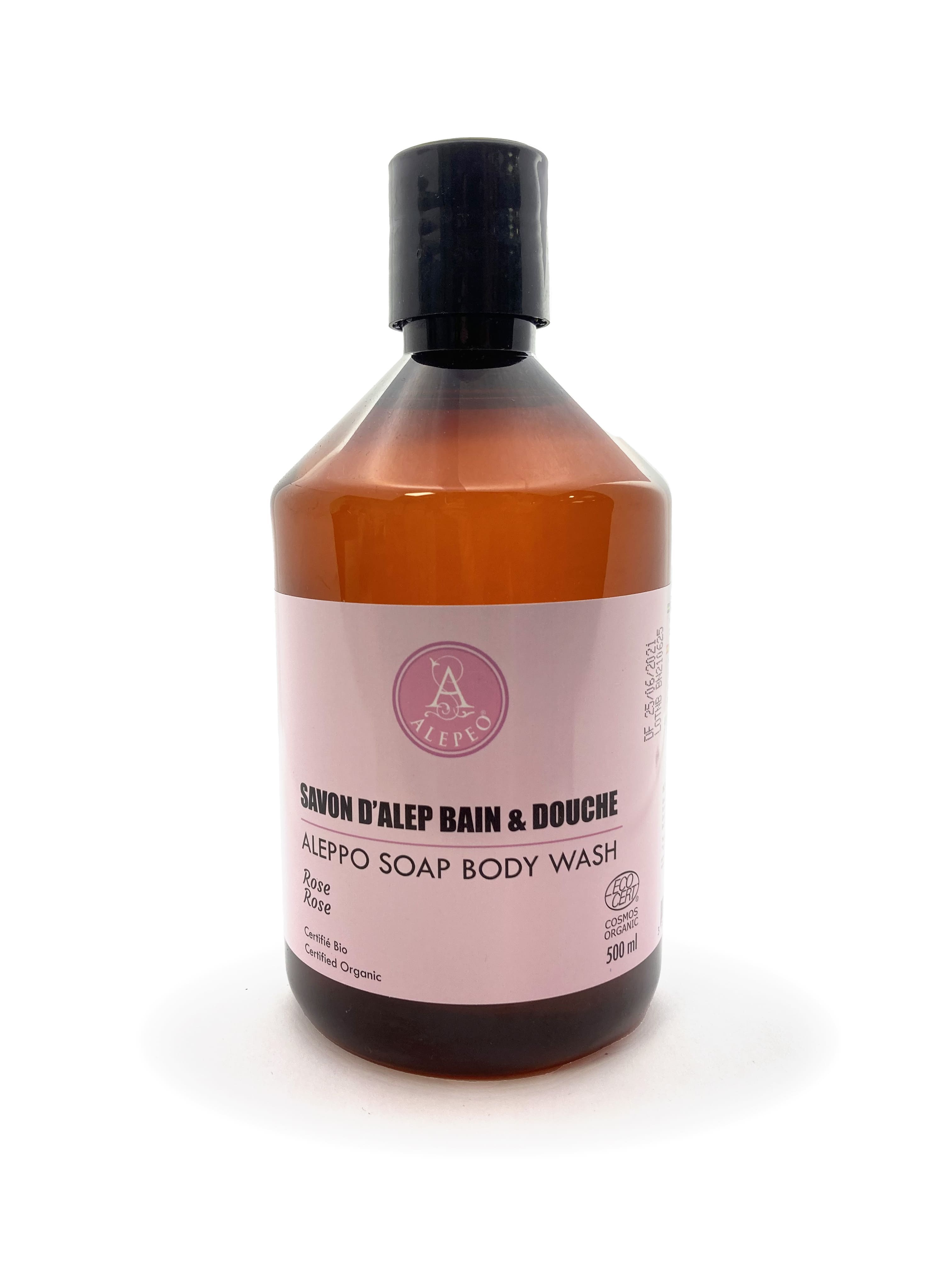 incenso em Sabonete Líquido Alep - Ecocert - Rosa 500ml