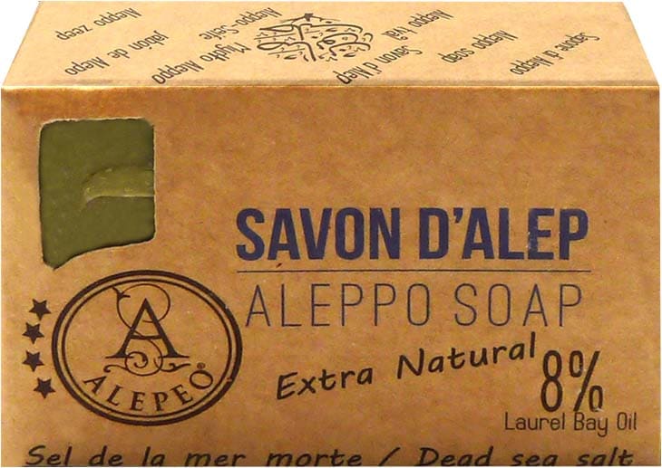 incenso em Aleppo Alepeo Sabonete de Sal do Mar Morto 8% 100g