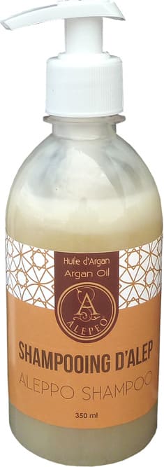 incenso em Champô Alepeo óleo de argão 350ml