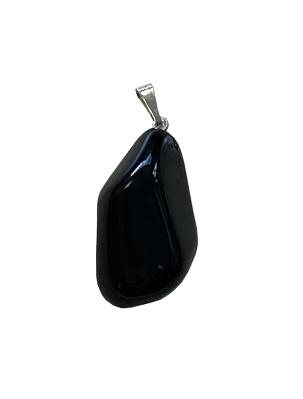incenso em Pendente Pedra Rolada Obsidiana Preta A