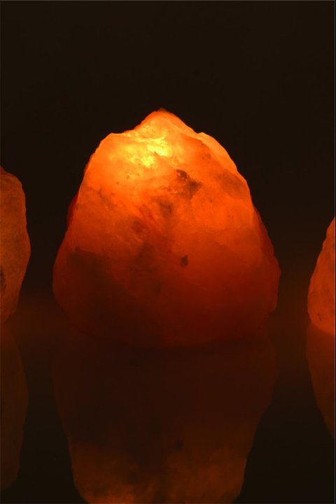 Suporte para vela de cristal de sal natural tamanho G (2-3 kg)