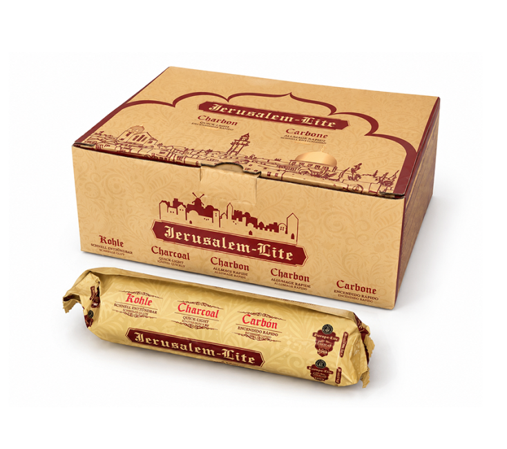 incenso em Carvão Jerusalem Lite Qualidade Superior 33 mm – 100 Pastilhas
