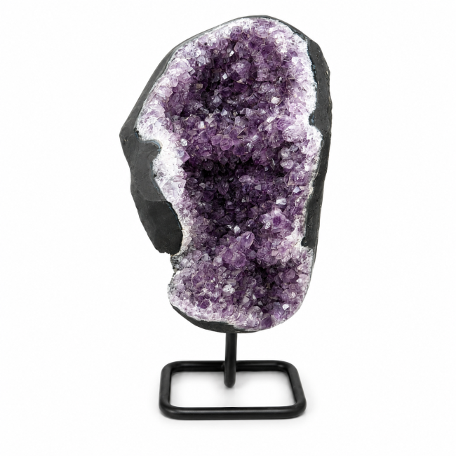 Geodo de ametista brasileira A sobre base, 3,6 kg