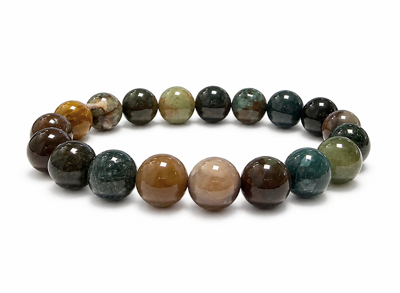 Pulseira de Ágata Indiana A contas de 10mm