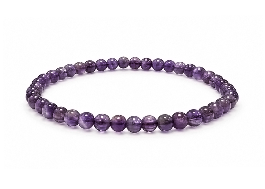 incenso em Pulseira de Ametista AA Contas 4-5 mm