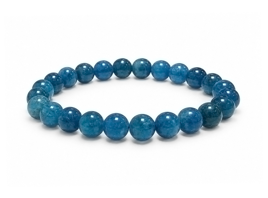 incenso em Pulseira de Apatita Azul AA Contas 8 mm