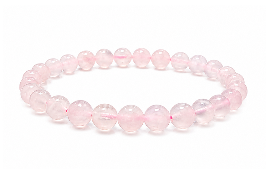incenso em Pulseira Calcita Rosa AA contas 6mm