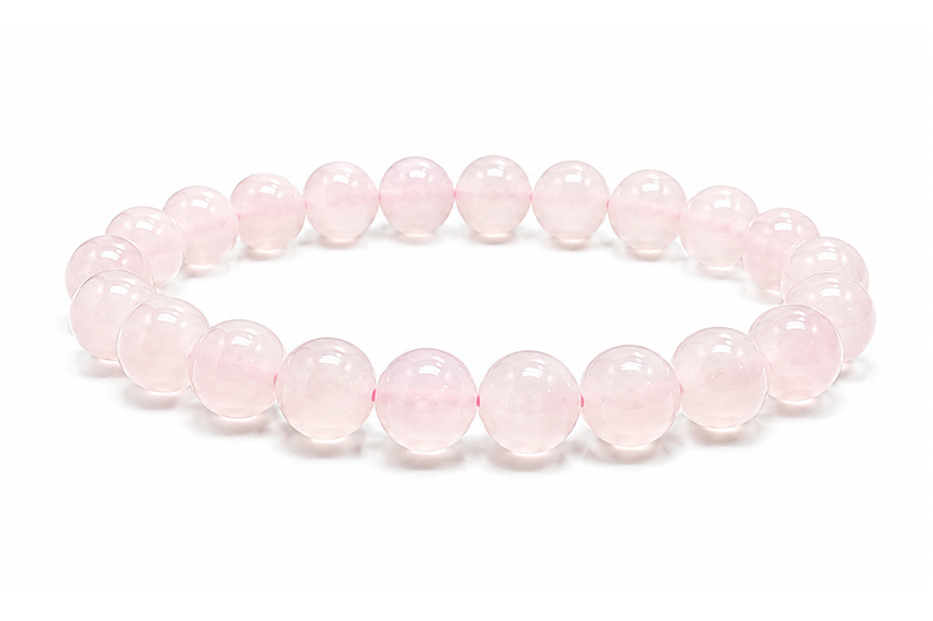 incenso em Pulseira Calcita Rosa AA contas 8mm