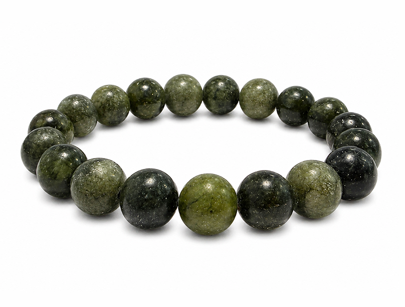 Pulseira de Jade Nefrite A contas de 10mm