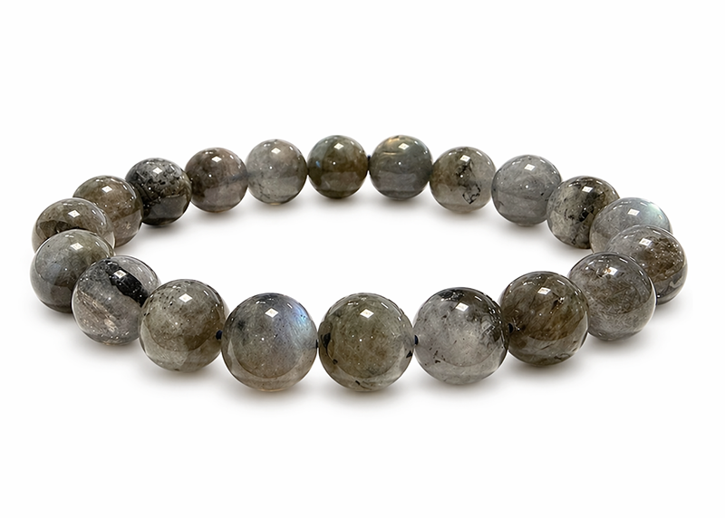 Pulseira de Labradorita A contas de 10mm