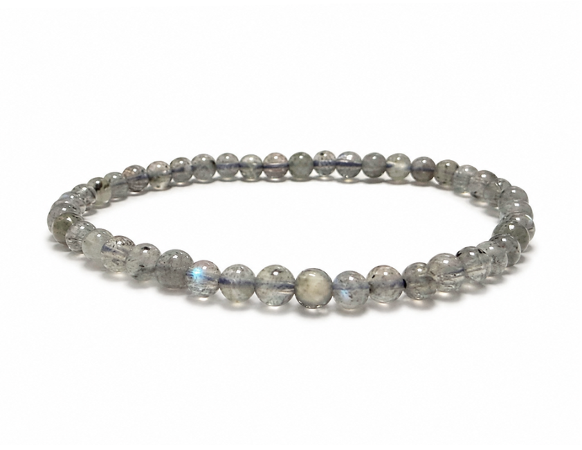 Pulseira de Labradorite A com Contas de 4-5mm