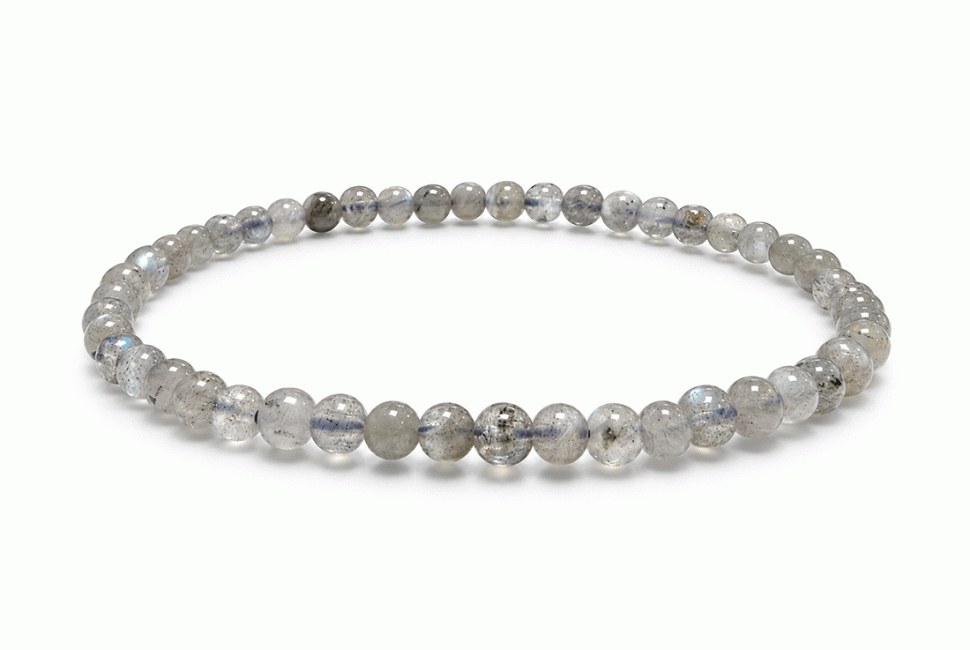 incenso em Pulseira de Labradorite A com Contas de 4-5mm