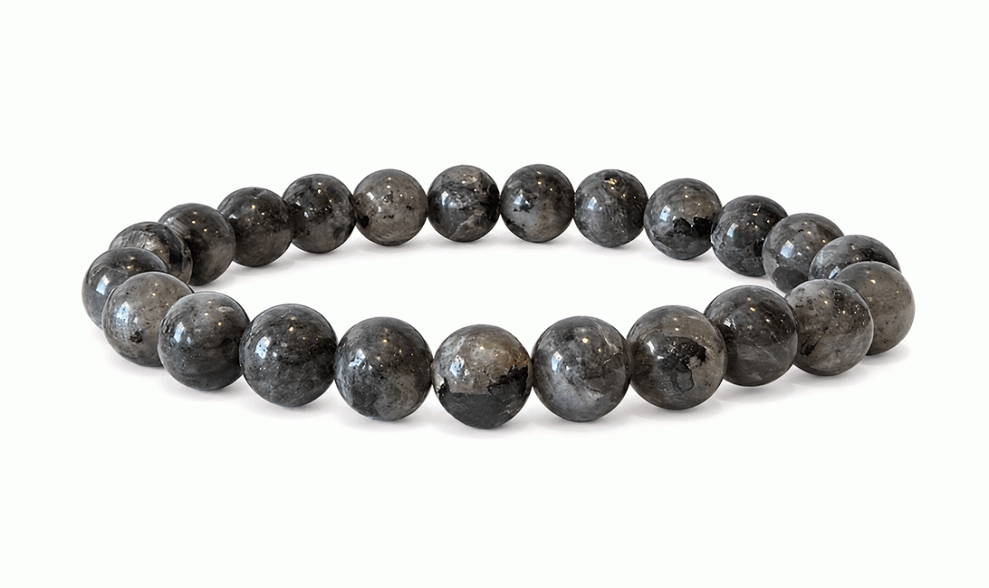 incenso em Pulseira Larvikite Contas A 8mm
