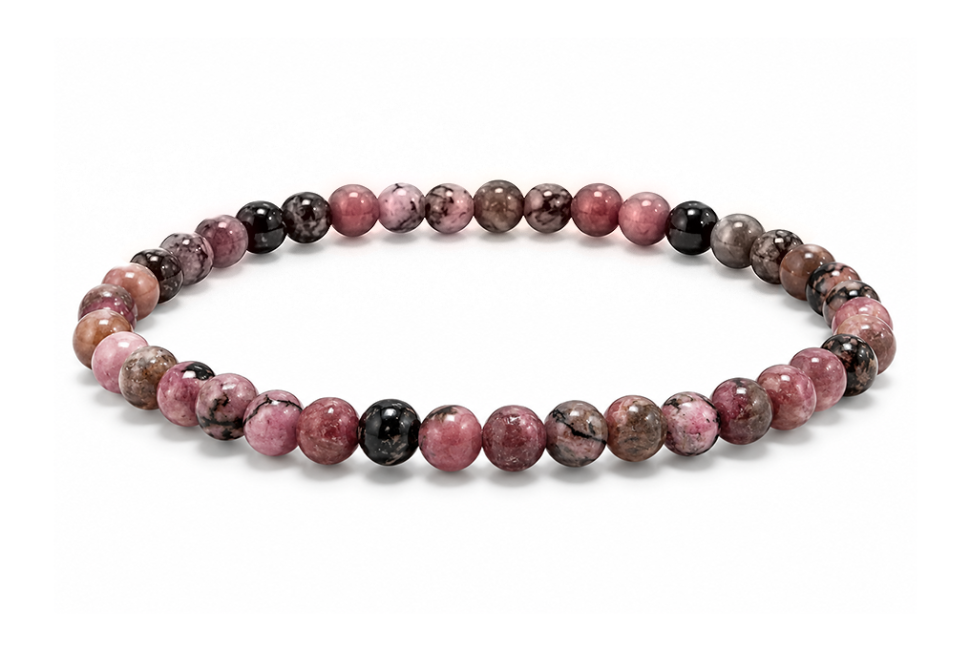 incenso em Pulseira de Rodonita A contas 4mm|pt