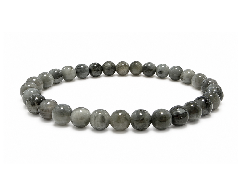 Pulseira de Turmalina Olho de Gato A com Contas de 6-7mm