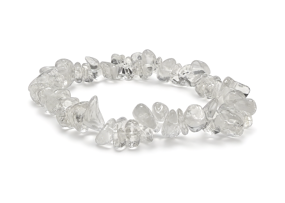 incenso em Pulseira Chips de Cristal de Rocha A 5-8mm