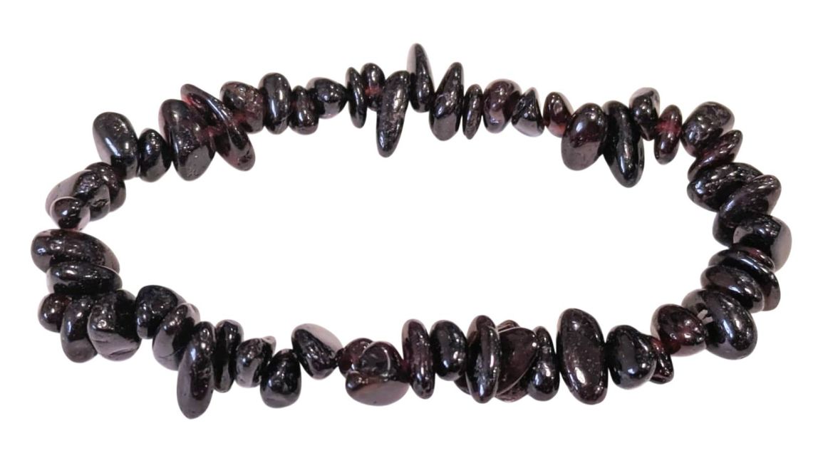 Pulseira com pérolas Red Garnet 18cm