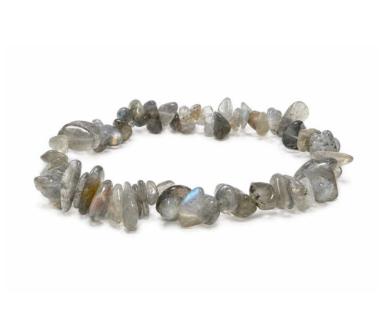 incenso em Pulseira Chips de Labradorite A 5-8mm