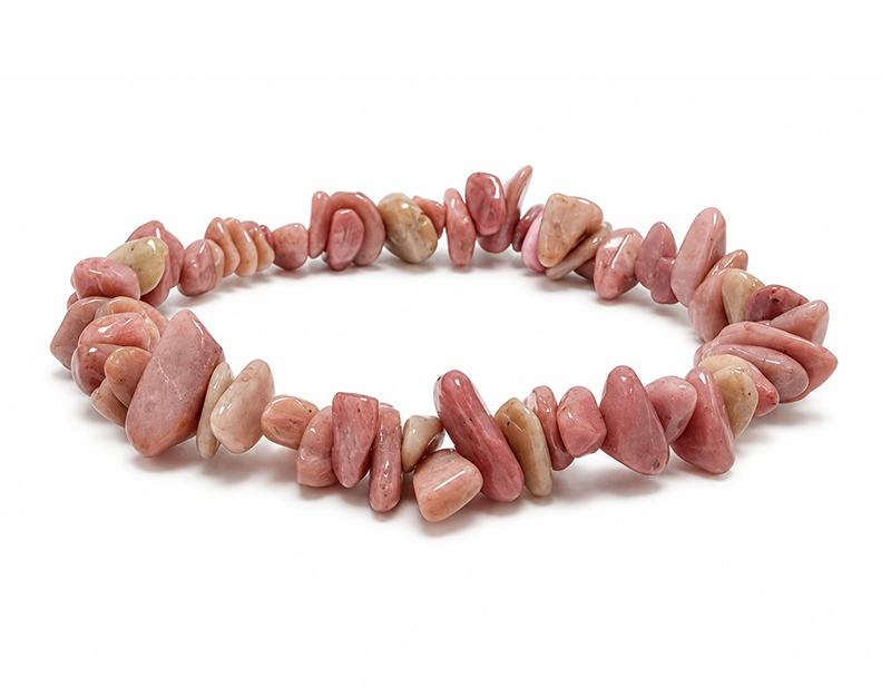 Pulseira de Chips de Rodonita da Austrália A+ 5-8mm