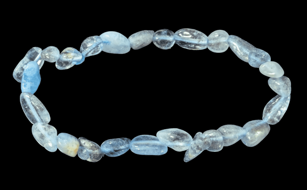 incenso em Pulseira Aquamarine com pedras laminadas|pt