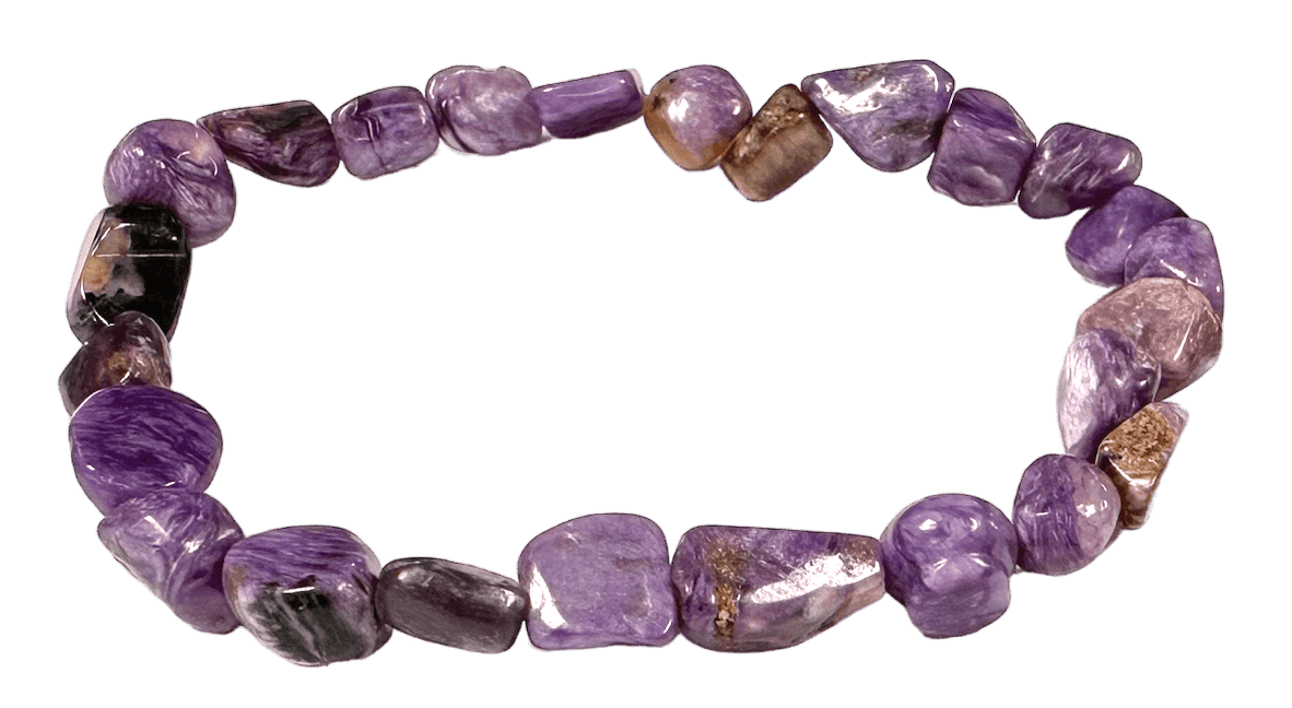 incenso em Pulseira Charoite AA pedras laminadas