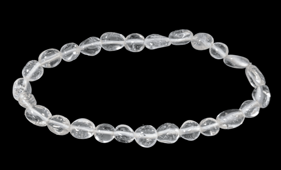 incenso em Pulseira de cristal de rocha pedras roladas 6-8mm do Brasil