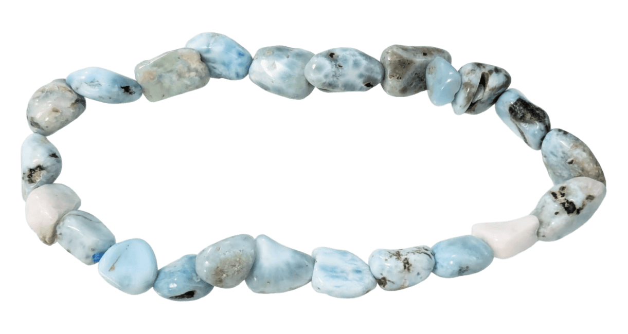 incenso em Pulseira Larimar A com pedras laminadas 5-8mm