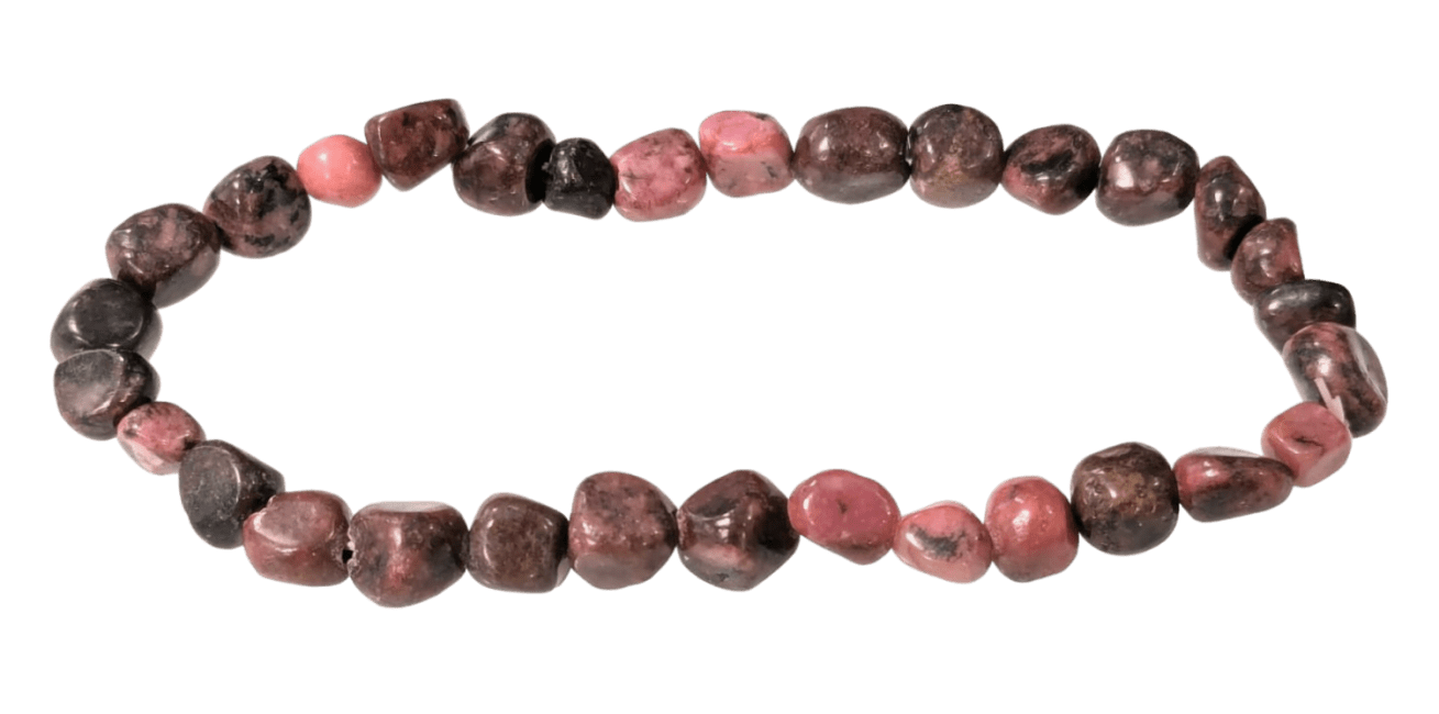 incenso em Pulseira Rhodonite A pedras laminadas