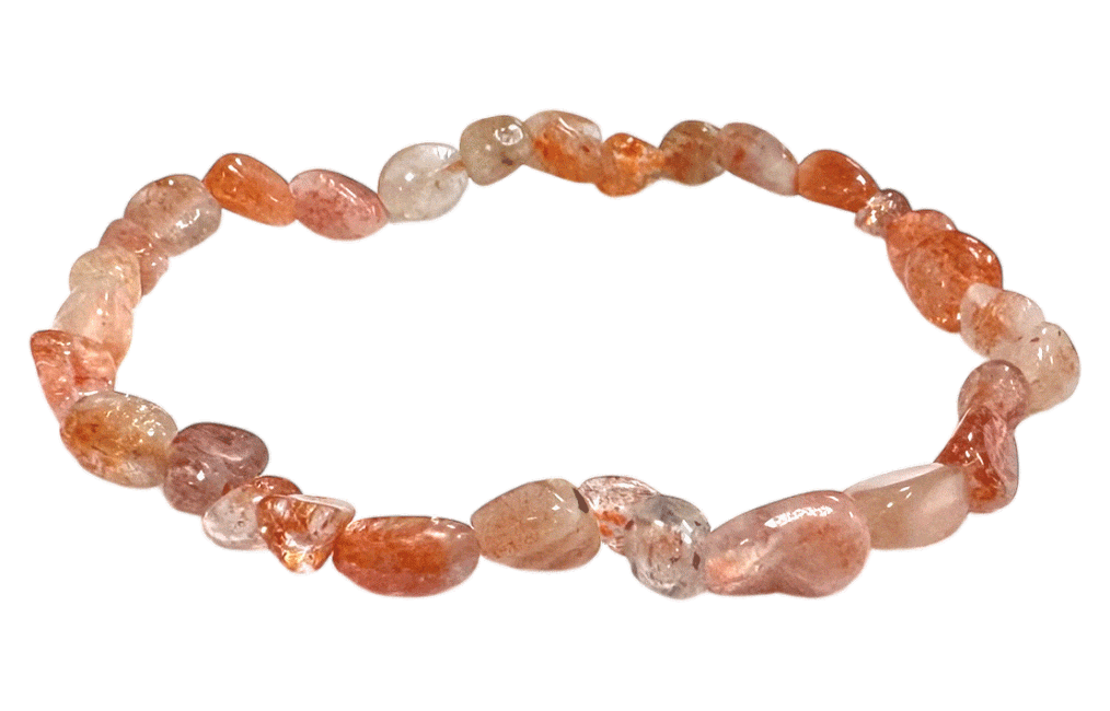 incenso em Pulseira Sunstone A+ pedras laminadas