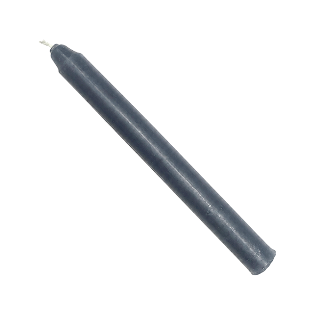 incenso em Velas Goloka Tingidas em Massa Cinza 13cm