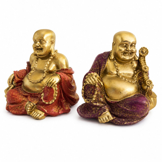 incenso em Par de cofrinhos em forma de Buda