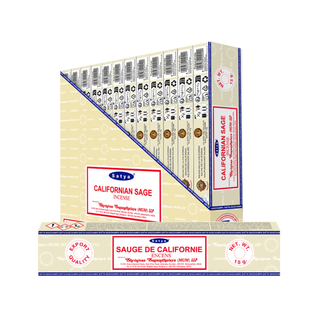 Satya Incenso Sálvia Branca Californiana 15g
