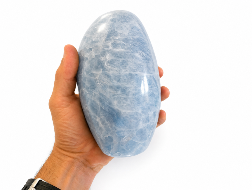 incenso em calcita azul polida 2,232 kg|pt
