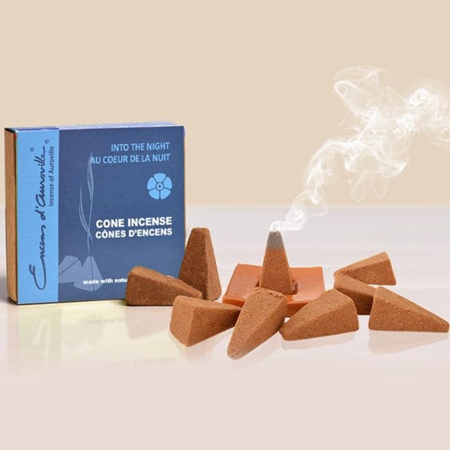 incenso em Auroville Incenso Into the Night 5x10 Cones|pt