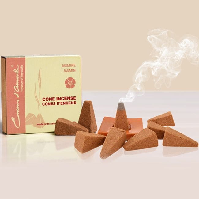 incenso em Auroville Incenso Jasmim 5x10 Cones|pt