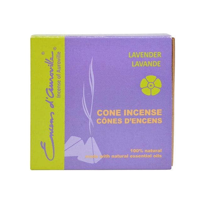 incenso em Incenso de Auroville Lavanda 5x10 Cones