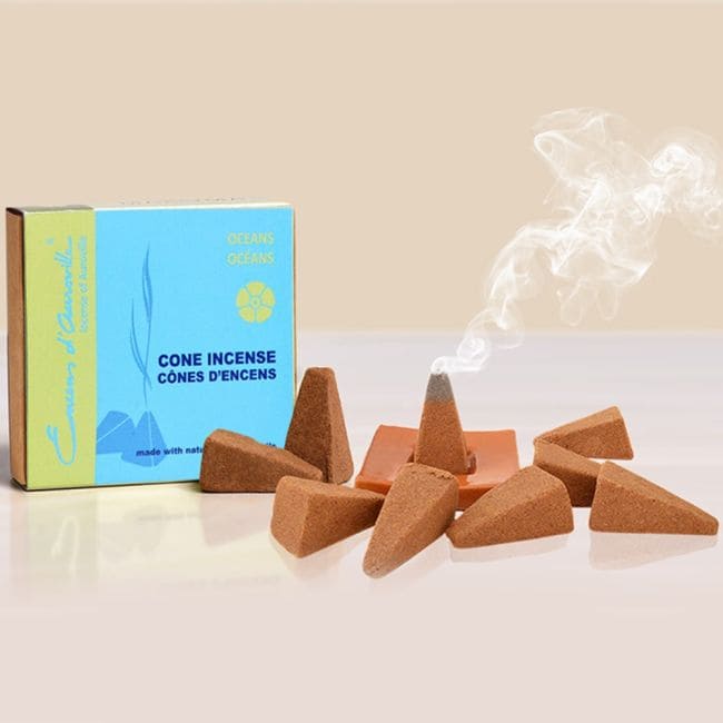 incenso em Auroville Incenso Oceanos 5x10 Cones|pt