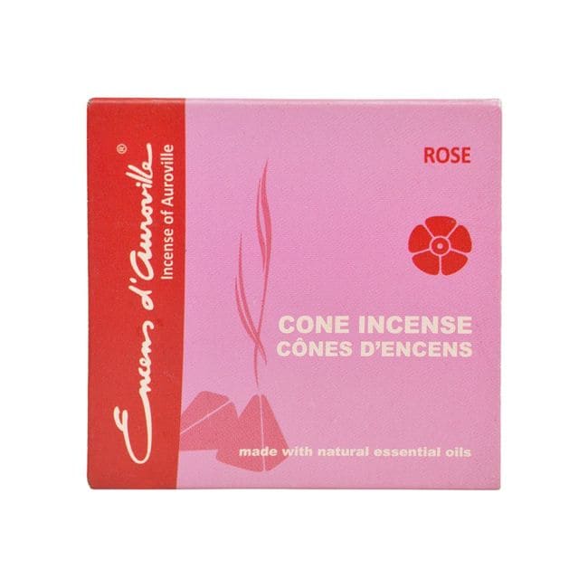 incenso em Incenso Auroville Rosa 5x10 Cones