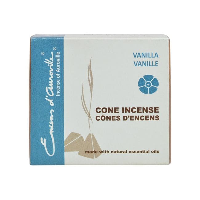 incenso em Auroville Incenso de Baunilha 5x10 Cones