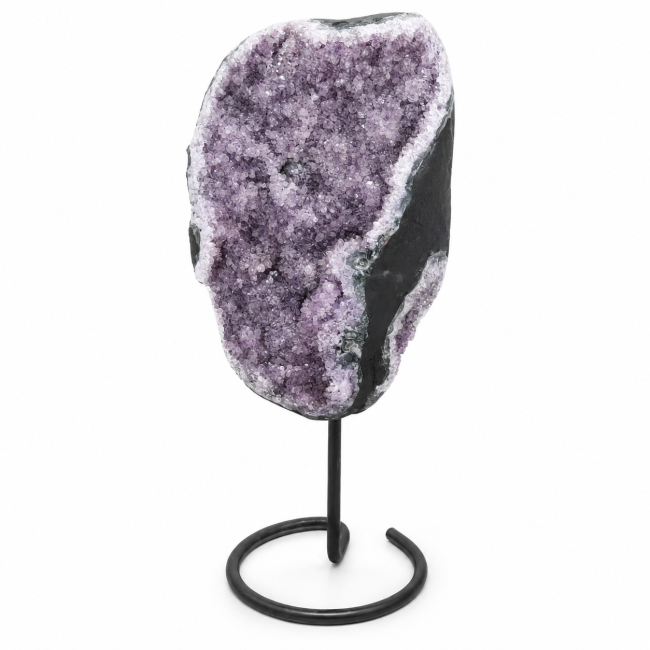 Geodo de ametista brasileira A sobre base, 11,1 kg