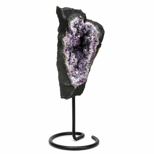 Geodo de ametista brasileira A sobre base, 8,9 kg